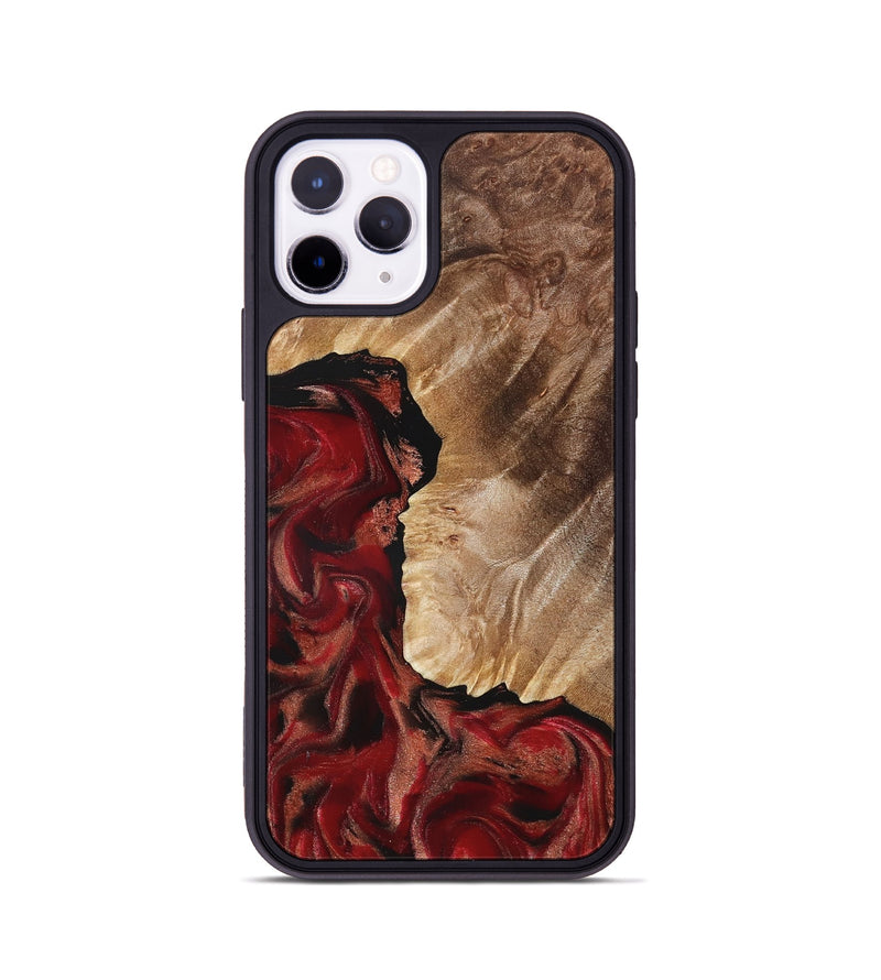 iPhone 11 Pro Wood Phone Case - Etta (Red, 822333)