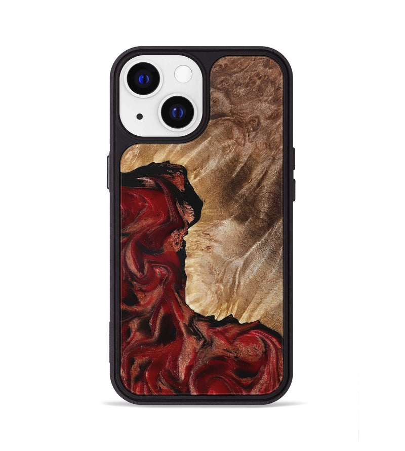 iPhone 13 Wood Phone Case - Etta (Red, 822333)