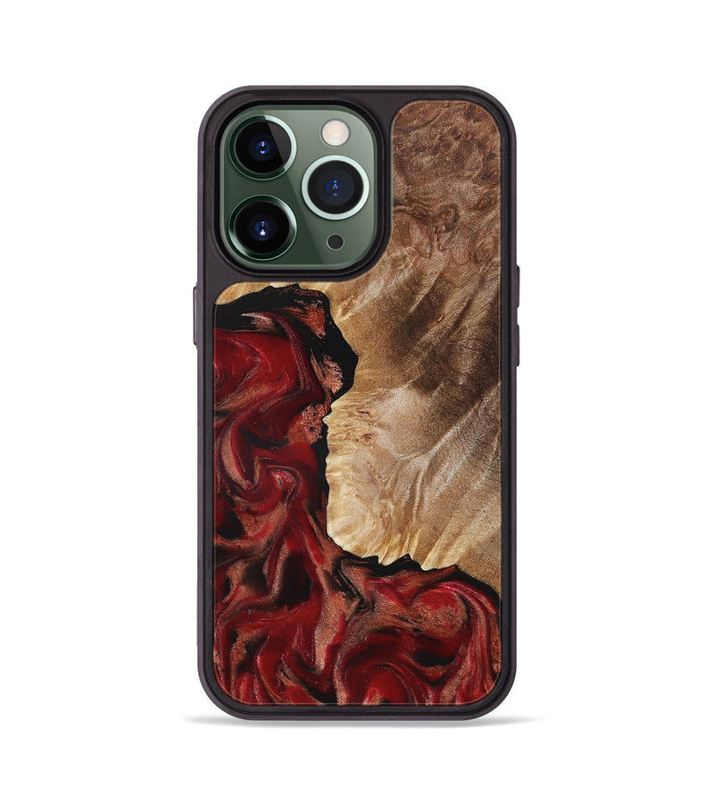 iPhone 13 Pro Wood Phone Case - Etta (Red, 822333)