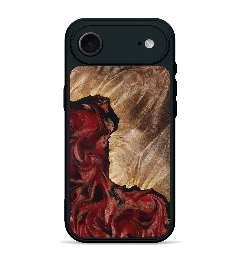 iPhone 17 Air Wood Phone Case - Etta (Red, 822333)