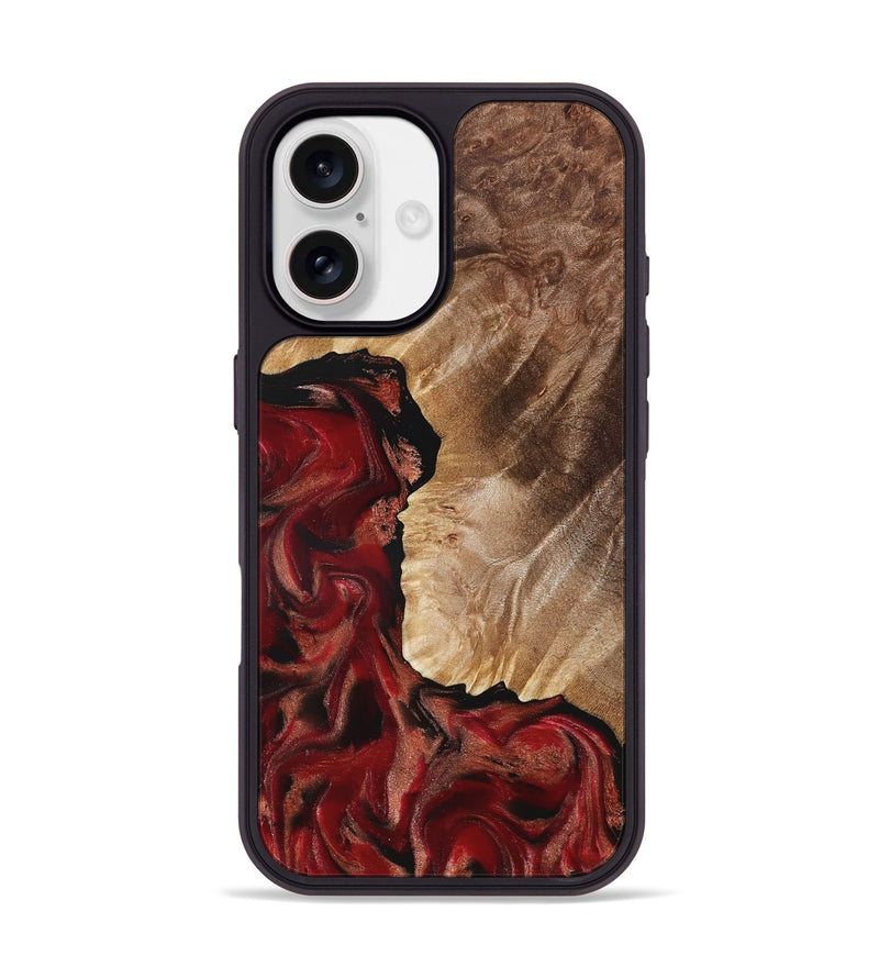 iPhone 17 Wood Phone Case - Etta (Red, 822333)