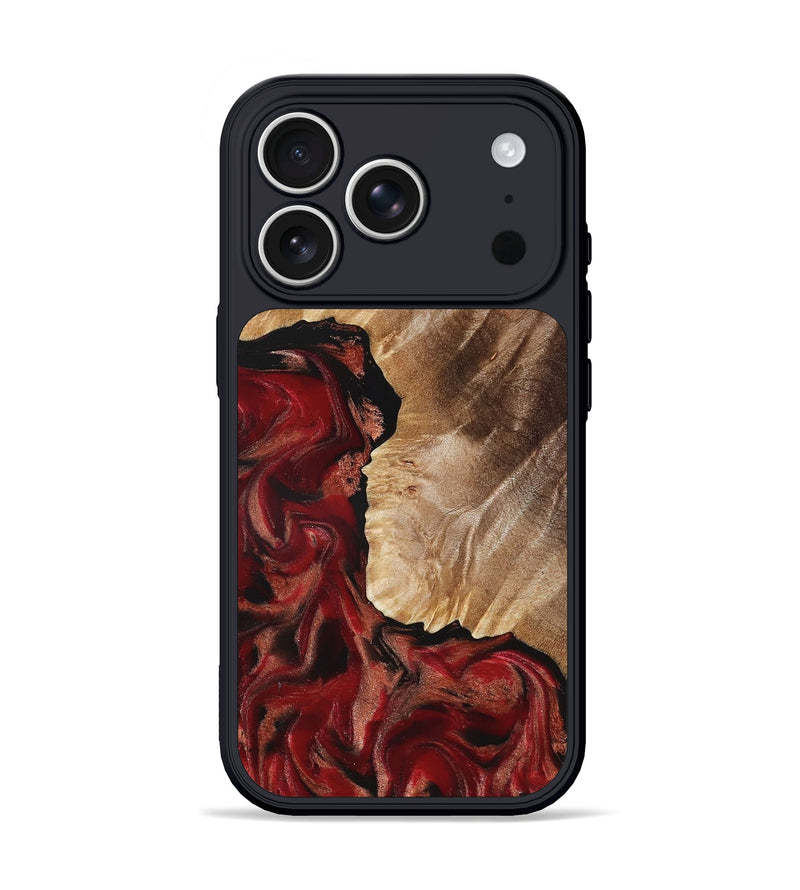iPhone 17 Pro Wood Phone Case - Etta (Red, 822333)