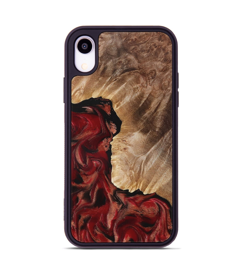 iPhone Xr Wood Phone Case - Etta (Red, 822333)