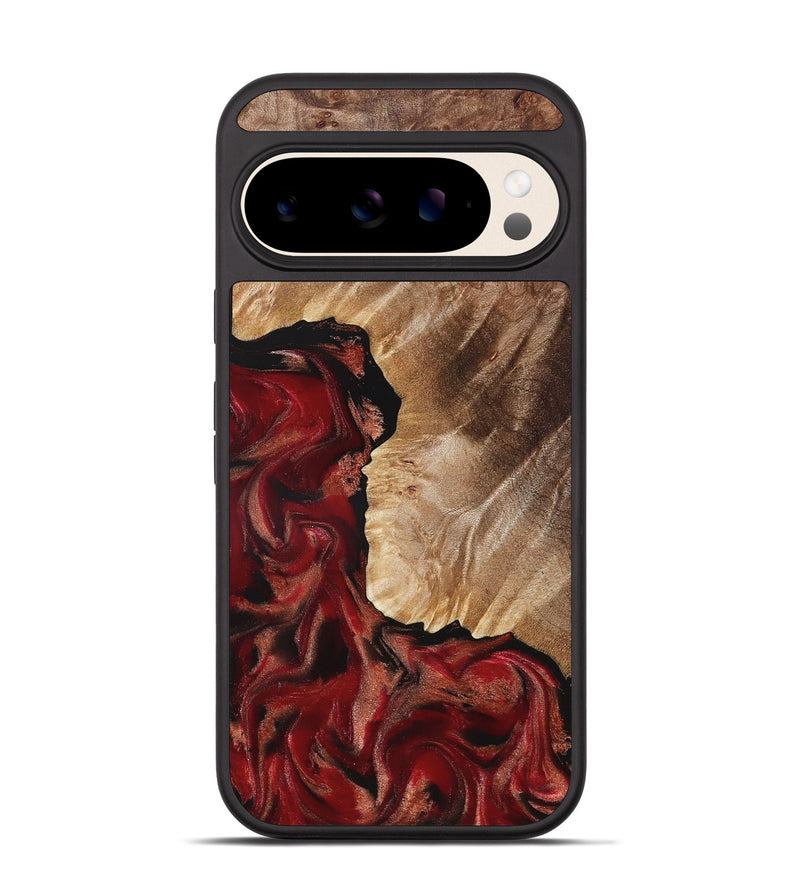 Pixel 10 Wood Phone Case - Etta (Red, 822333)