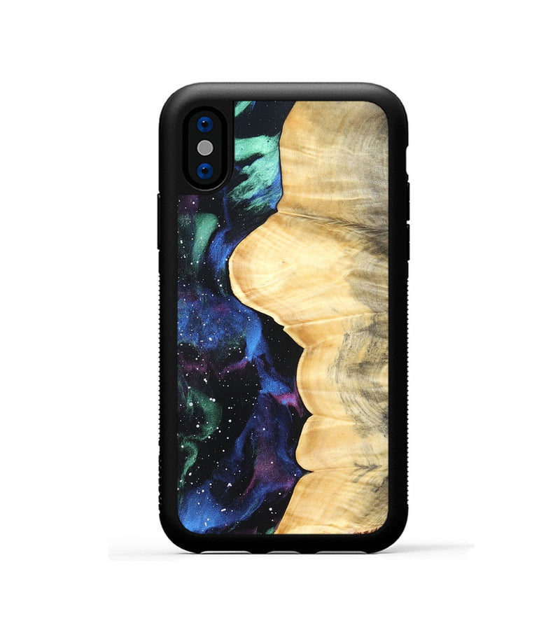 iPhone Xs Wood Phone Case - Elle (Cosmos, 822366)
