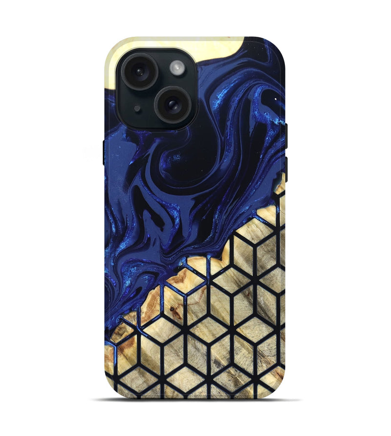 iPhone 15 Wood Live Edge Phone Case - Tricia (Pattern, 822379)