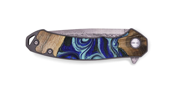 EDC Wood Pocket Knife - Rylan (Blue, 822447)