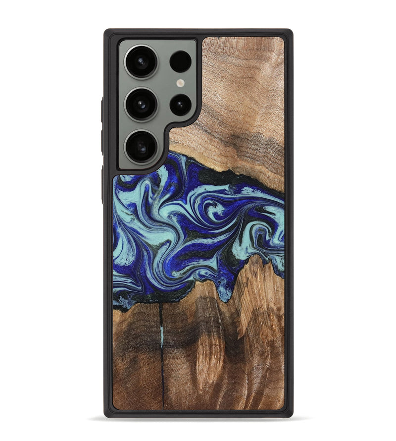 Galaxy S23 Ultra Wood Phone Case - Rylan (Blue, 822447)
