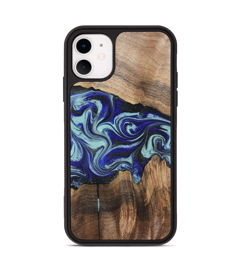 iPhone 11 Wood Phone Case - Rylan (Blue, 822447)