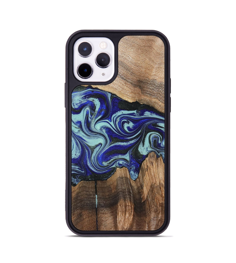 iPhone 11 Pro Wood Phone Case - Rylan (Blue, 822447)
