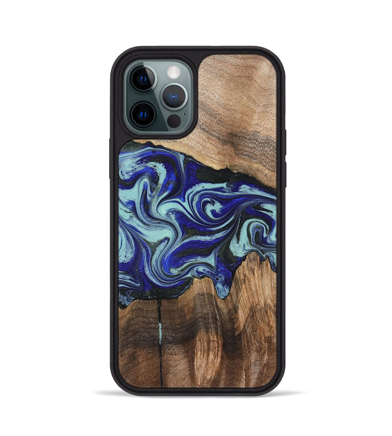 iPhone 12 Pro Wood Phone Case - Rylan (Blue, 822447)