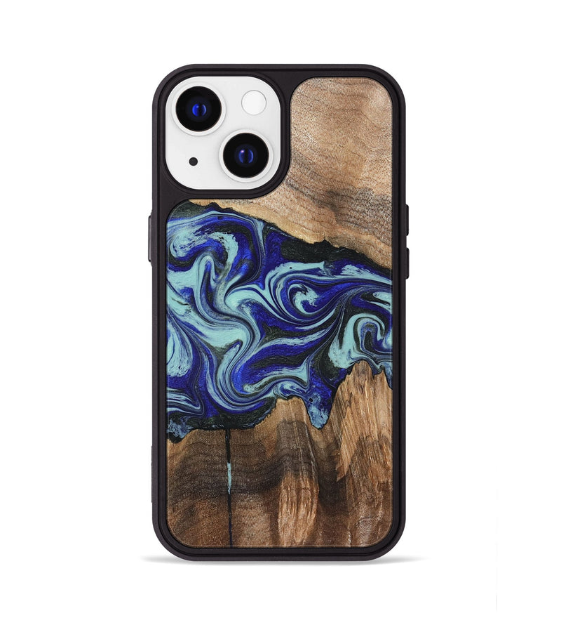 iPhone 13 Wood Phone Case - Rylan (Blue, 822447)