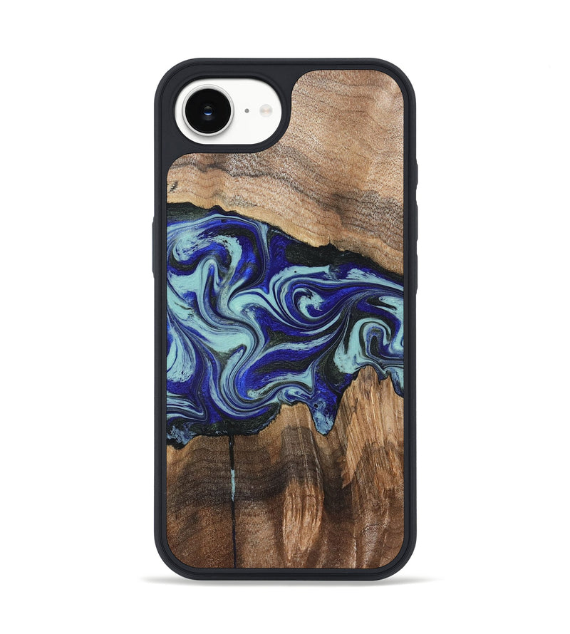 iPhone 16e Wood Phone Case - Rylan (Blue, 822447)