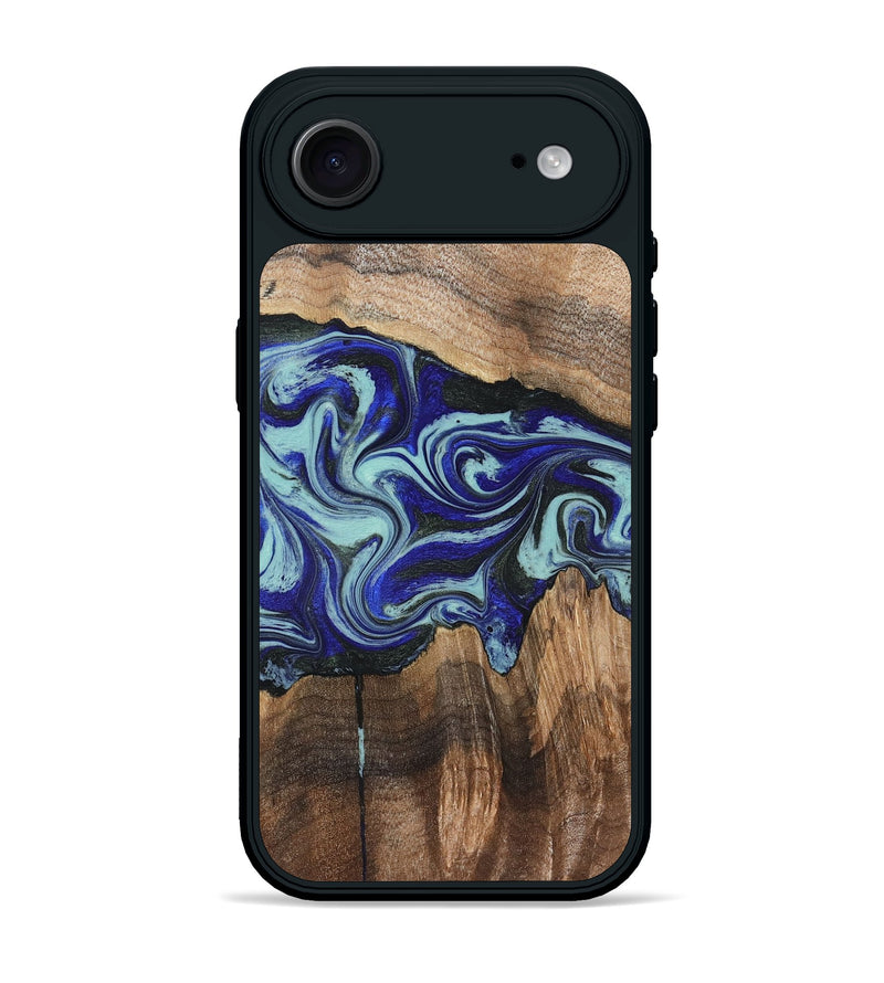 iPhone 17 Air Wood Phone Case - Rylan (Blue, 822447)