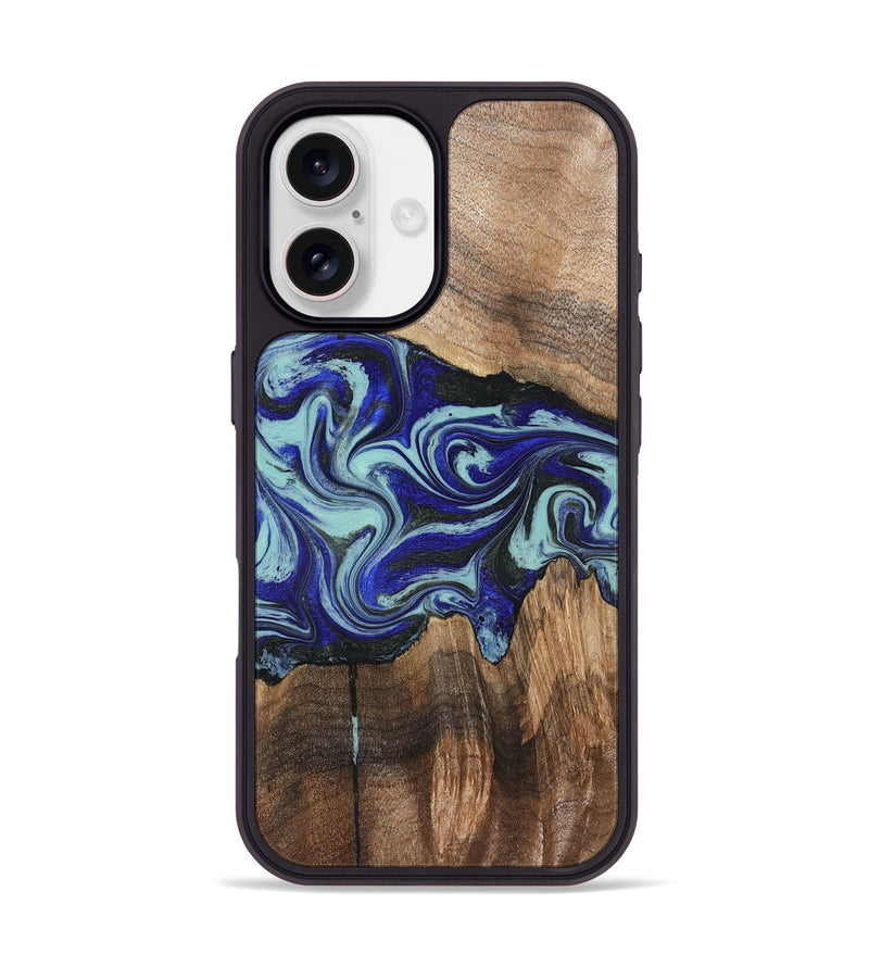 iPhone 17 Wood Phone Case - Rylan (Blue, 822447)