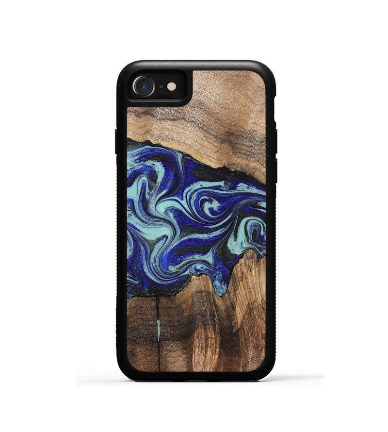 iPhone SE Wood Phone Case - Rylan (Blue, 822447)