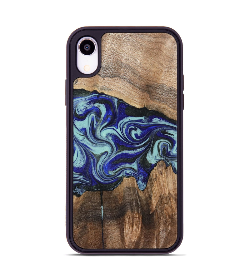 iPhone Xr Wood Phone Case - Rylan (Blue, 822447)