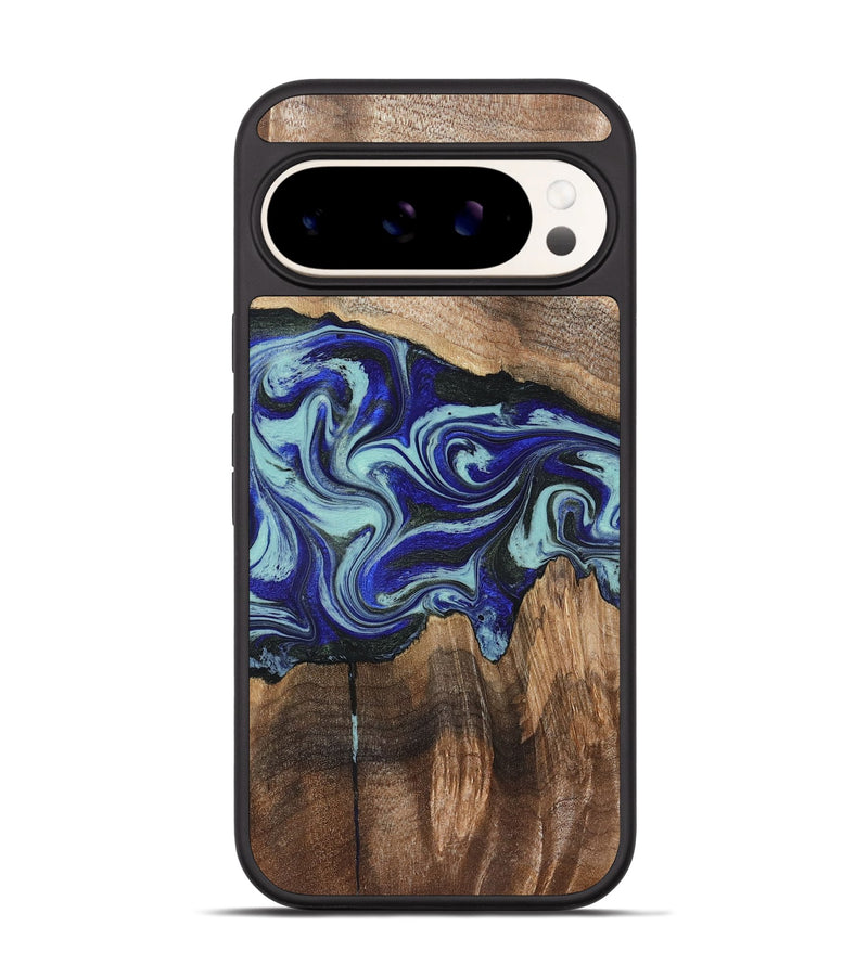 Pixel 9 Wood Phone Case - Rylan (Blue, 822447)
