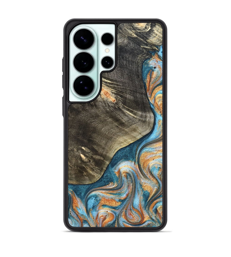 Galaxy S26 Ultra Wood Phone Case - January (Teal & Gold, 822452)