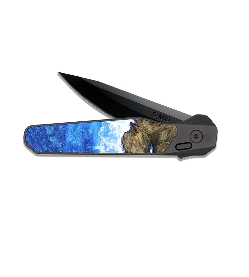 EDC Dark Slate Wood Pocket Knife - Lorenzo (Coastal, 822513)