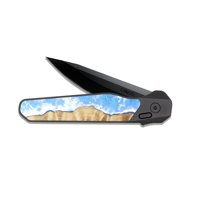 EDC Dark Slate Wood Pocket Knife - Brenna (Coastal, 822518)