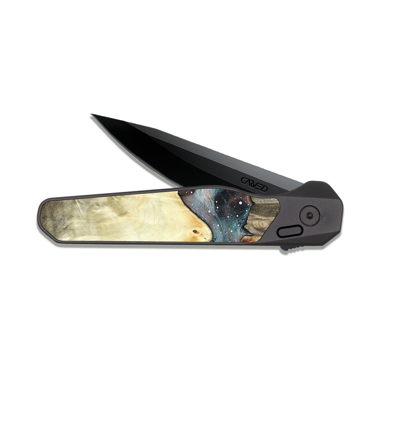 EDC Dark Slate Wood Pocket Knife - Karter (Cosmos, 822542)