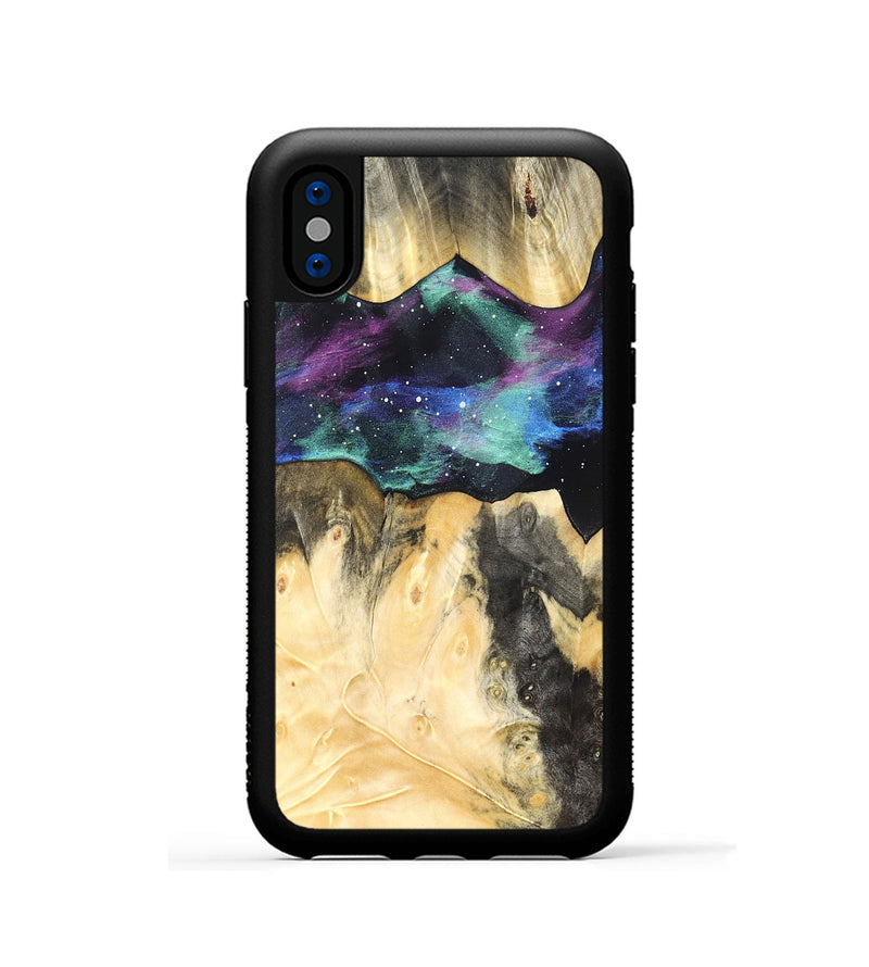 iPhone Xs Wood Phone Case - Nallely (Cosmos, 822560)