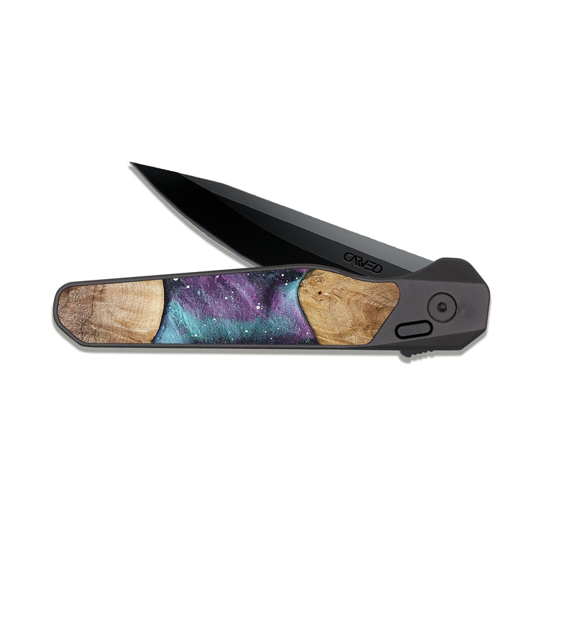 EDC Dark Slate Wood Pocket Knife - Delilah (Cosmos, 822570)