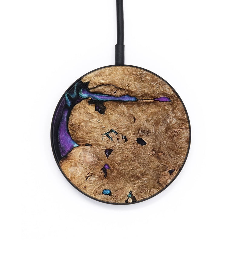 Circle Wood Wireless Charger - Lucille (Purple, 822592)
