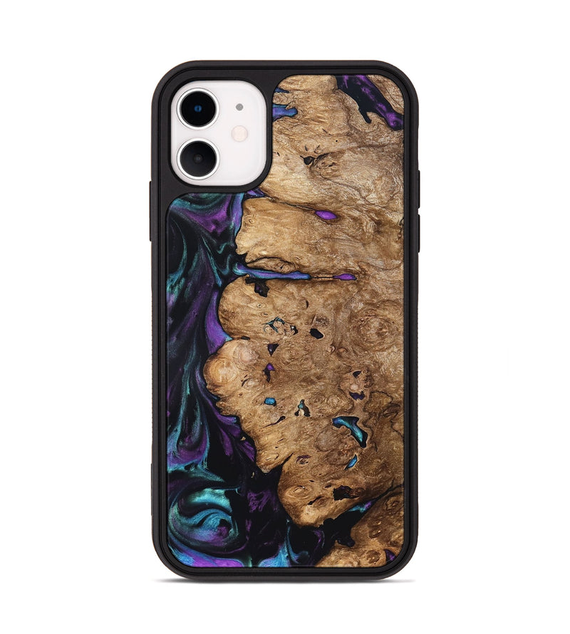 iPhone 11 Wood Phone Case - Lucille (Purple, 822592)