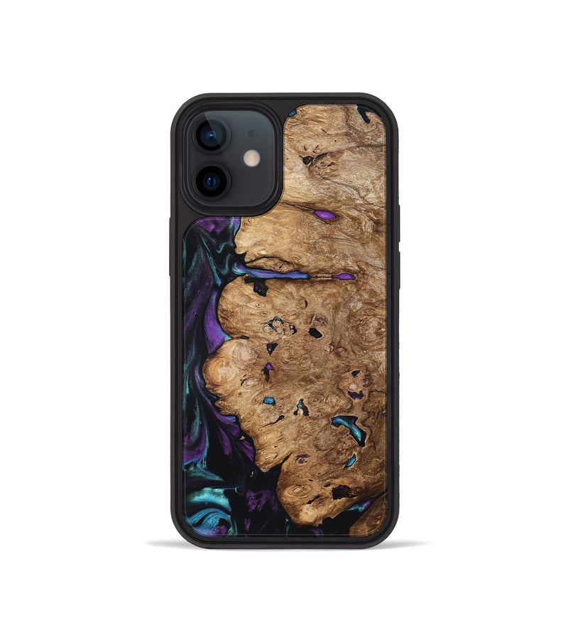 iPhone 12 mini Wood Phone Case - Lucille (Purple, 822592)