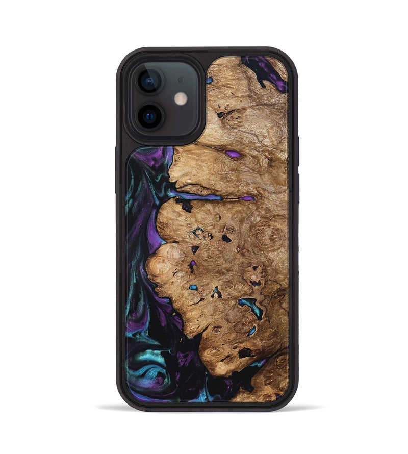 iPhone 12 Wood Phone Case - Lucille (Purple, 822592)