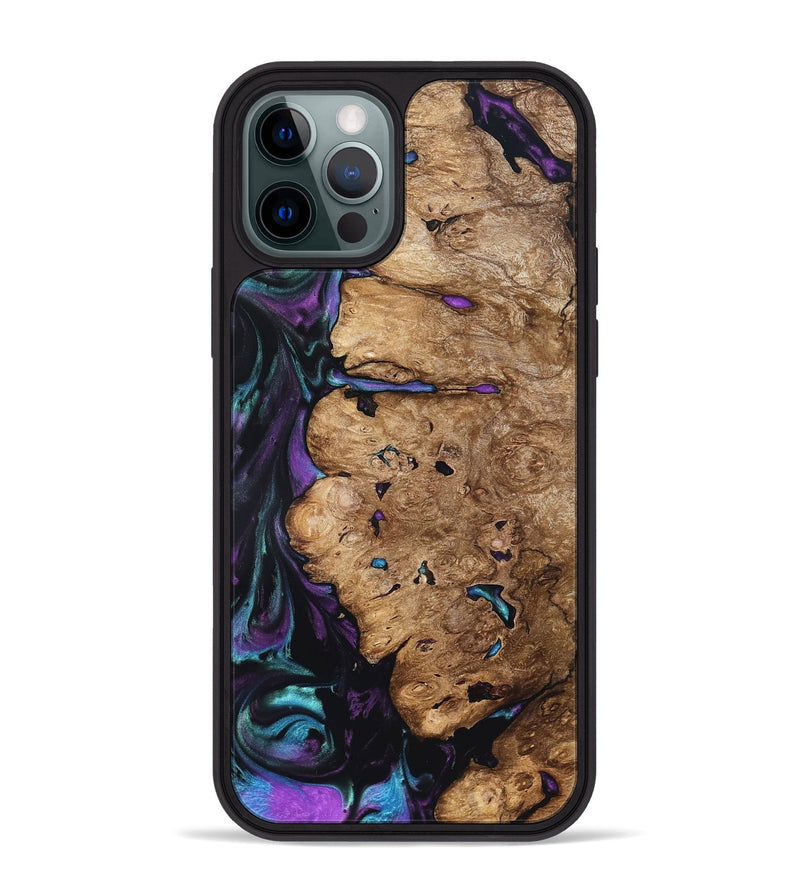 iPhone 12 Pro Max Wood Phone Case - Lucille (Purple, 822592)