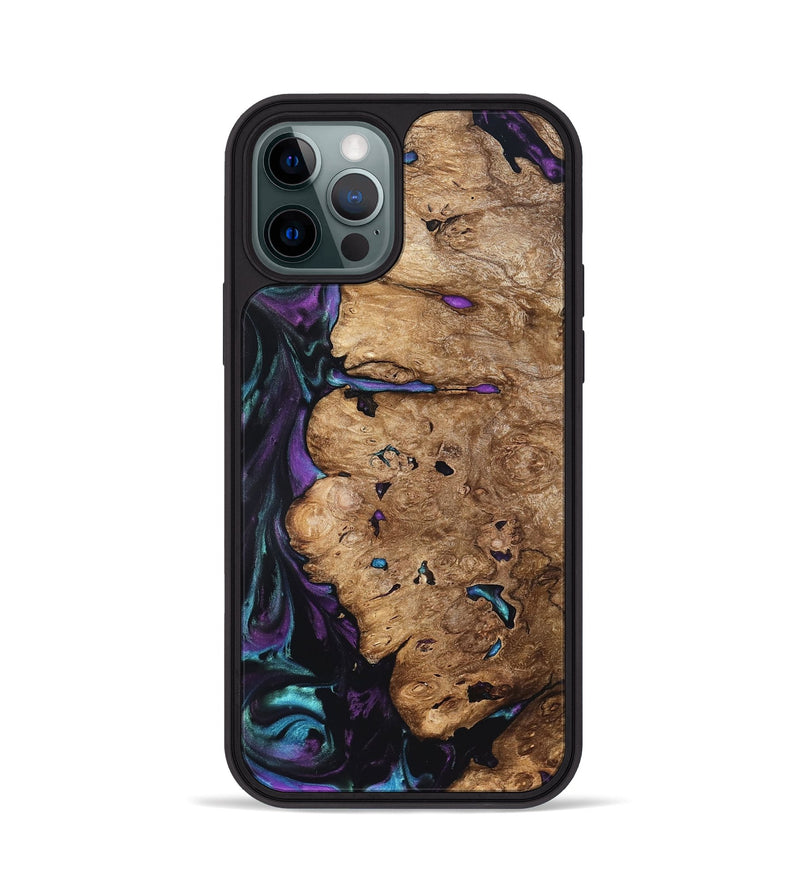 iPhone 12 Pro Wood Phone Case - Lucille (Purple, 822592)
