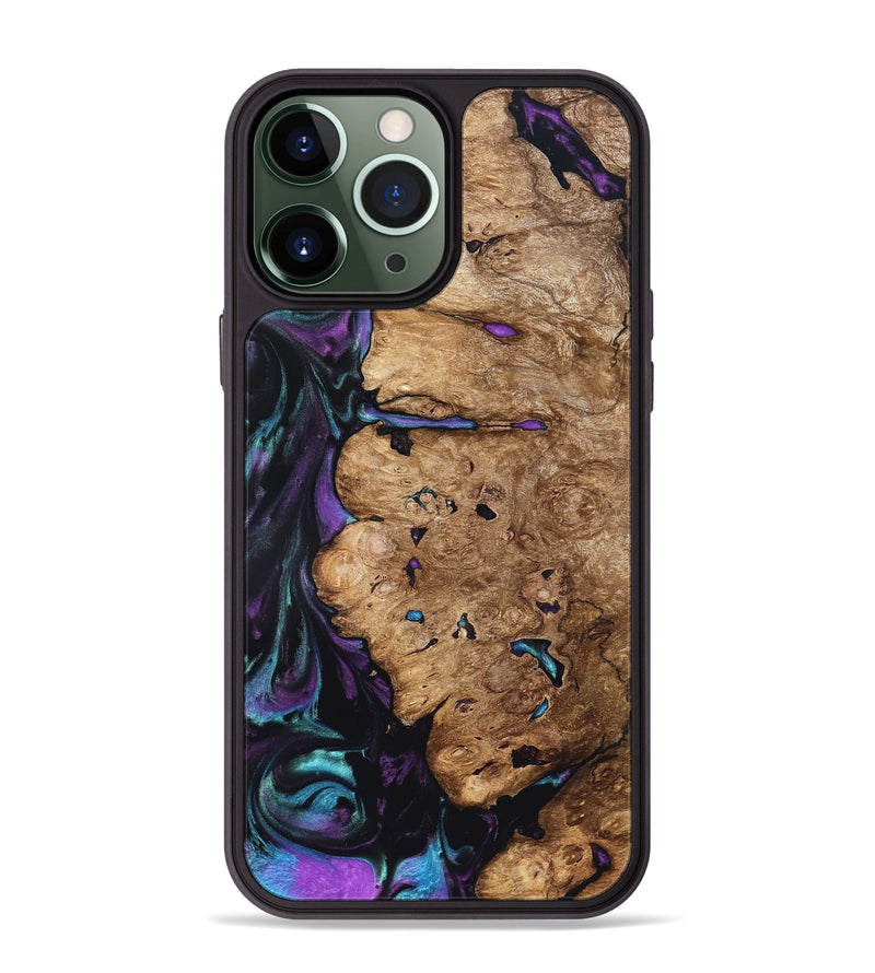 iPhone 13 Pro Max Wood Phone Case - Lucille (Purple, 822592)