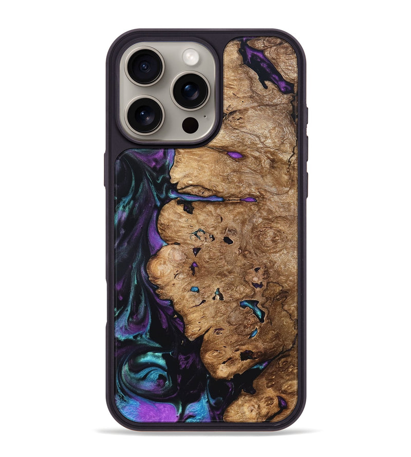 iPhone 16 Pro Max Wood Phone Case - Lucille (Purple, 822592)