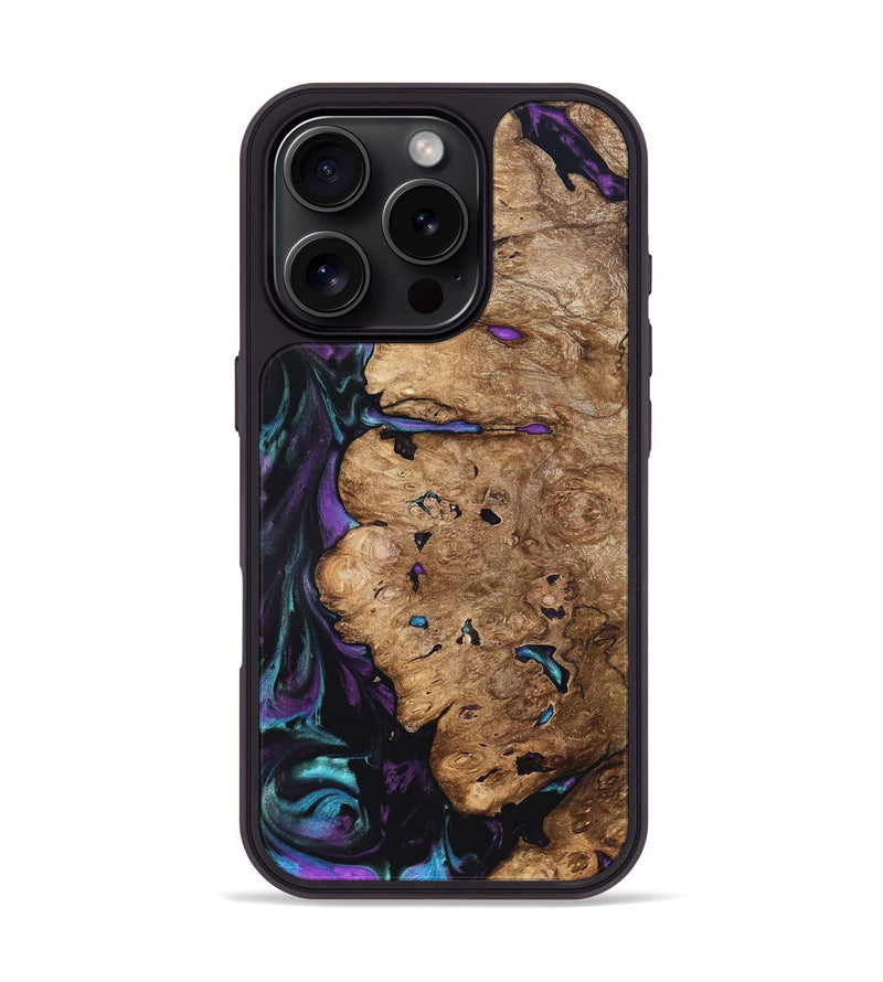 iPhone 16 Pro Wood Phone Case - Lucille (Purple, 822592)