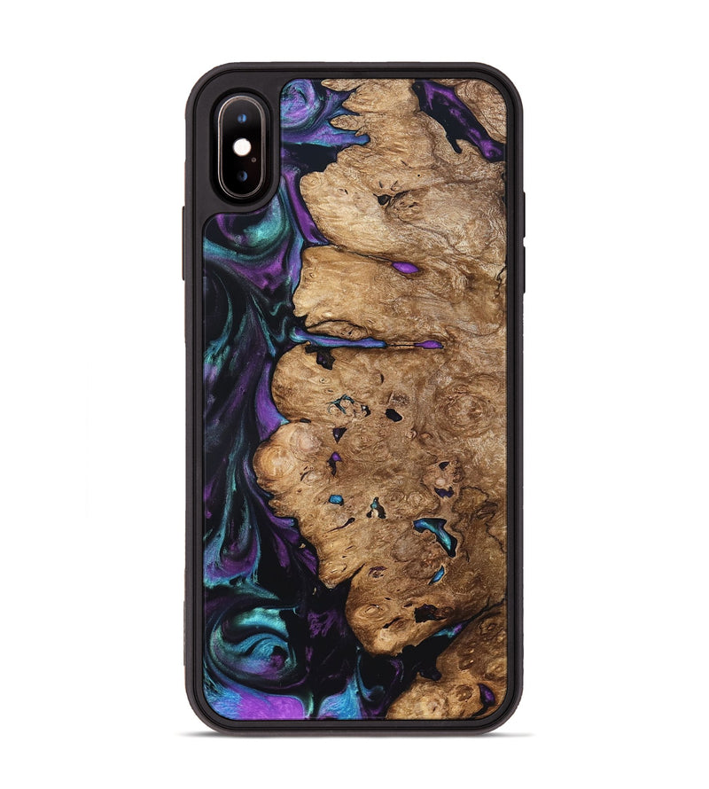 iPhone Xs Max Wood Phone Case - Lucille (Purple, 822592)