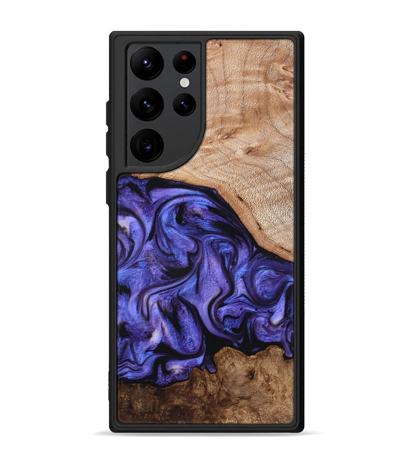 Galaxy S22 Ultra Wood Phone Case - Marlena (Purple, 822593)