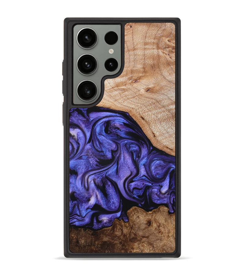 Galaxy S23 Ultra Wood Phone Case - Marlena (Purple, 822593)
