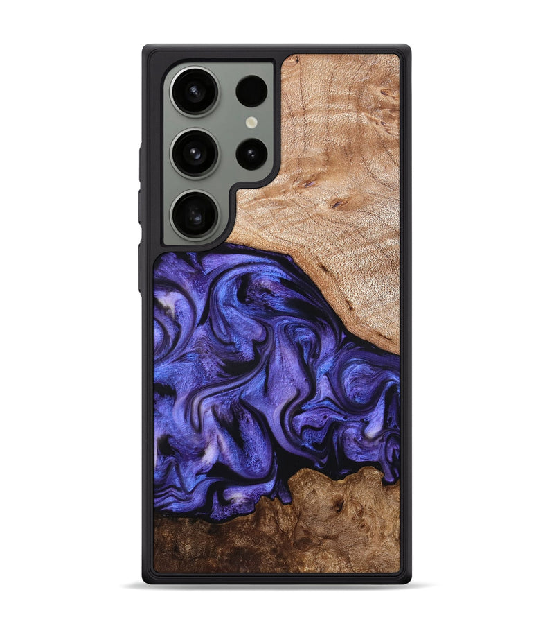 Galaxy S24 Ultra Wood Phone Case - Marlena (Purple, 822593)