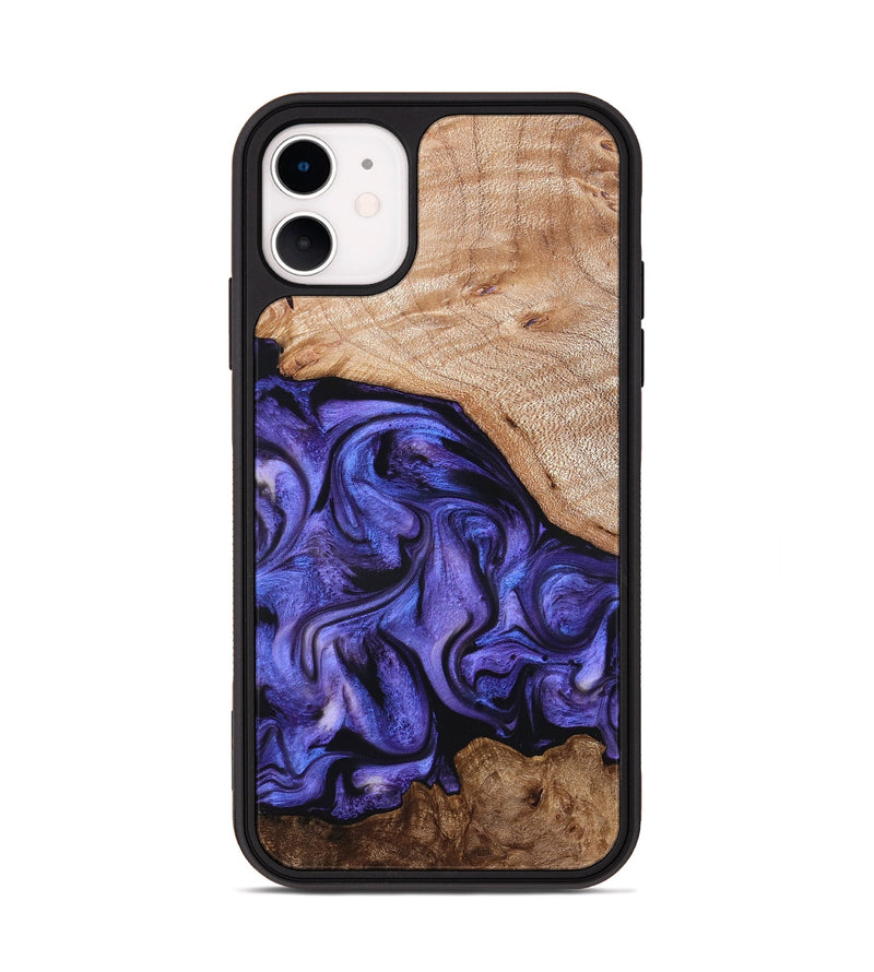 iPhone 11 Wood Phone Case - Marlena (Purple, 822593)