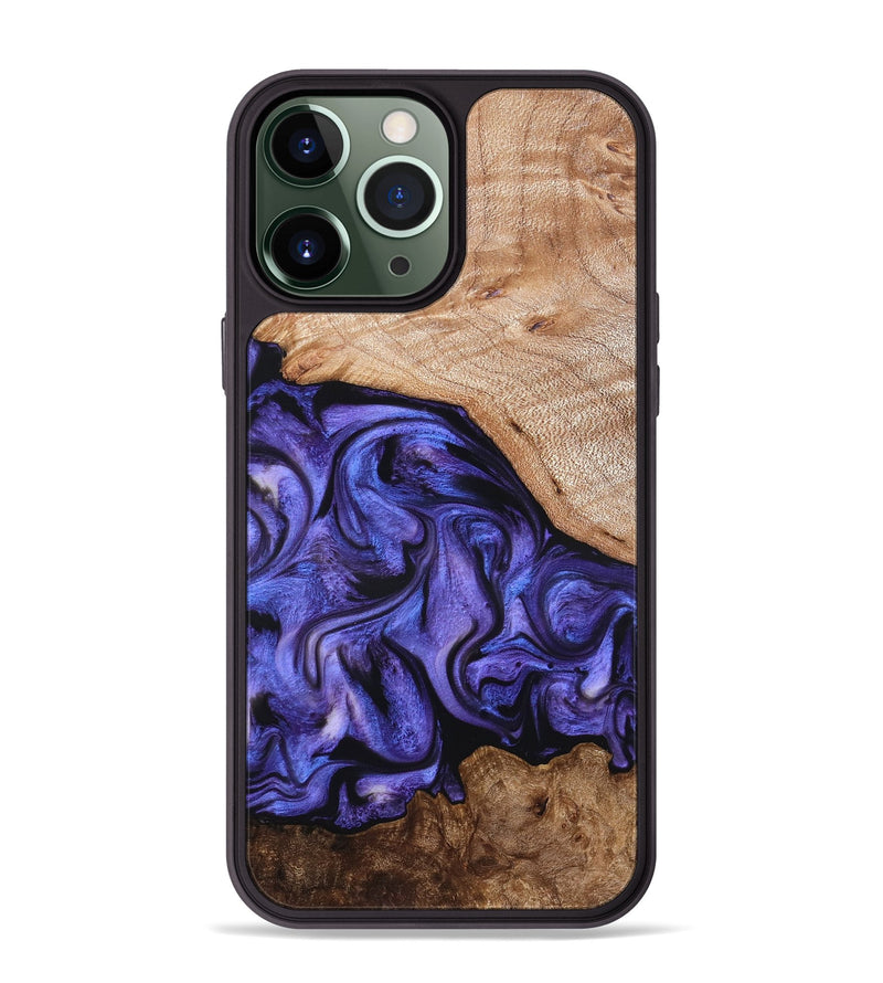 iPhone 13 Pro Max Wood Phone Case - Marlena (Purple, 822593)