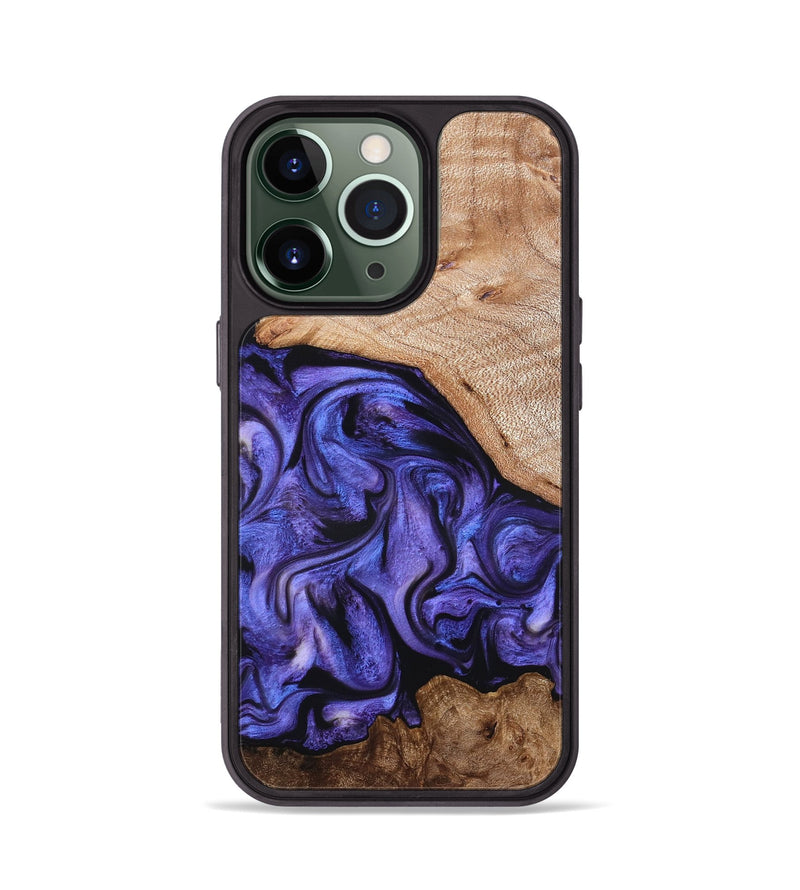 iPhone 13 Pro Wood Phone Case - Marlena (Purple, 822593)