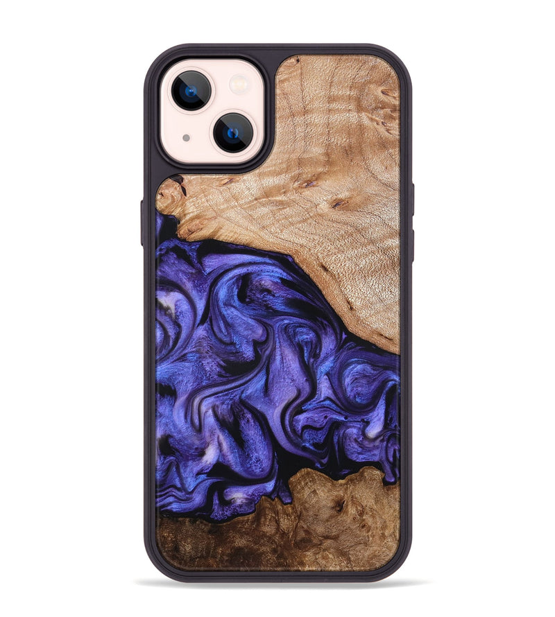 iPhone 14 Plus Wood Phone Case - Marlena (Purple, 822593)