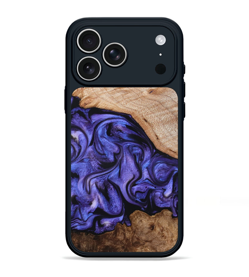 iPhone 17 Pro Max Wood Phone Case - Marlena (Purple, 822593)