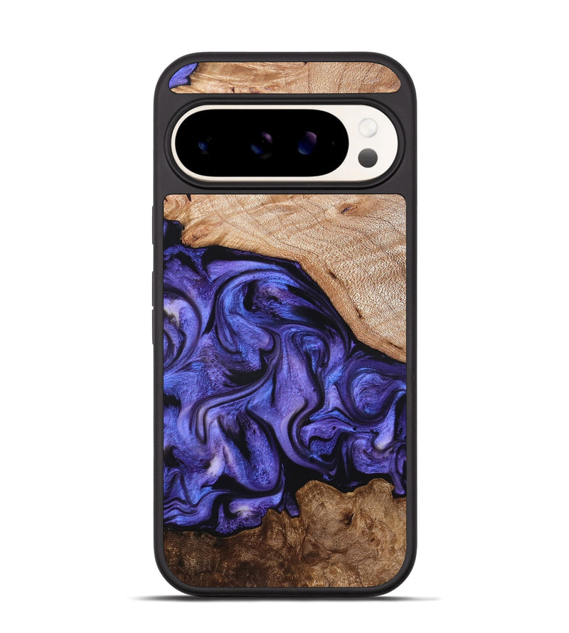 Pixel 9 Pro Wood Phone Case - Marlena (Purple, 822593)