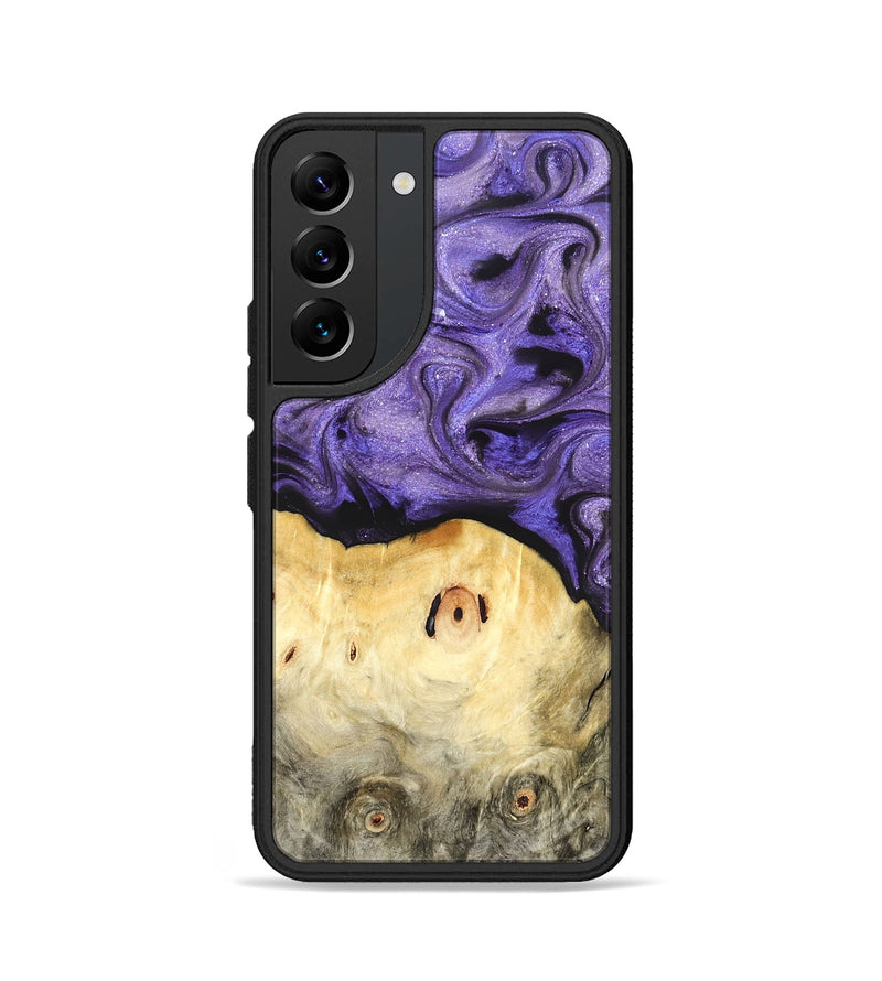 Galaxy S22 Wood Phone Case - Olivia (Purple, 822594)