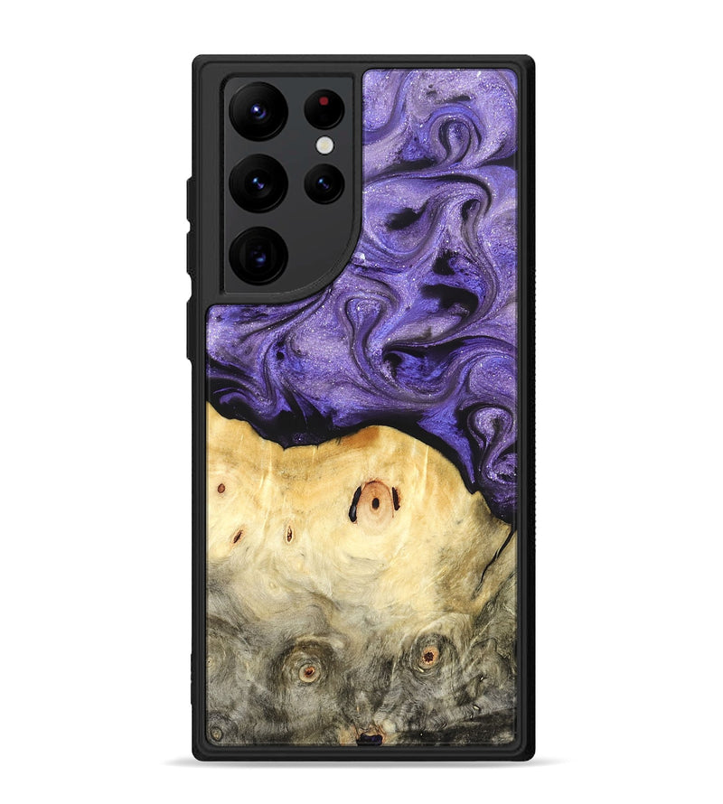 Galaxy S22 Ultra Wood Phone Case - Olivia (Purple, 822594)