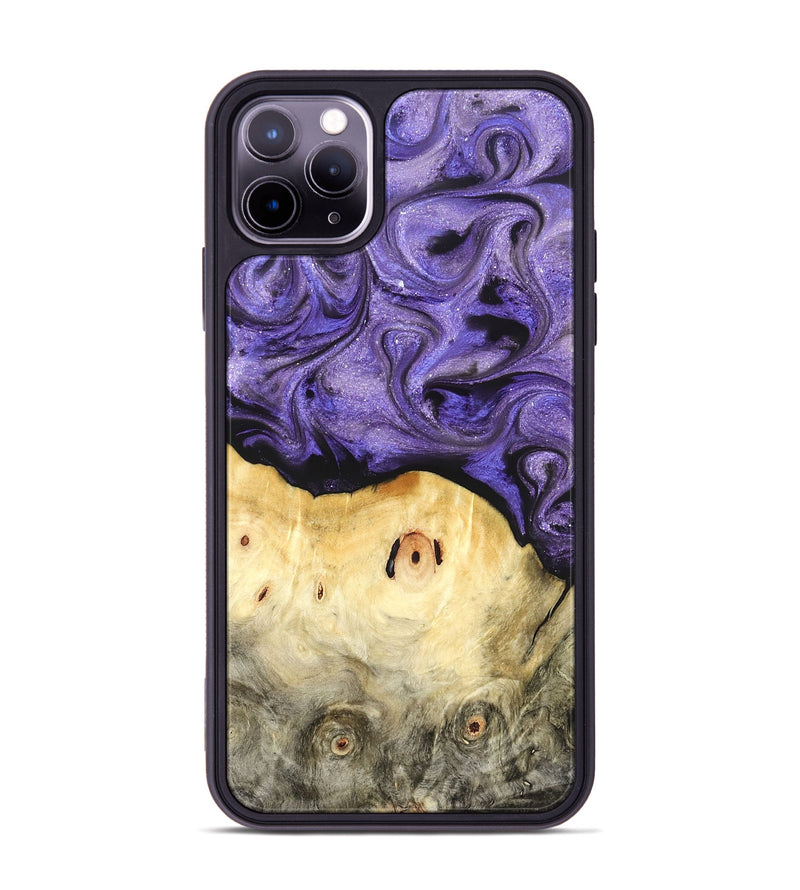iPhone 11 Pro Max Wood Phone Case - Olivia (Purple, 822594)
